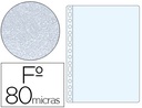 [46134] FUNDA MULTITALADRO ESSELTE FOLIO POLIPROPILENO 80 MC 16 TALADROS PIEL DE NARANJA CAJA DE 100 UNIDADES