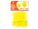 [26058 (20058)] GLOBO 100% LATEX BIODEGRADABLE CARA SONRIENTE BOLSA DE 8 UNIDADES