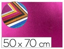 [GE64] GOMA EVA CON PURPURINA LIDERPAPEL 50X70CM 60G/M2 ESPESOR 2MM ROSA