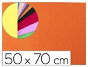 [GE14] GOMA EVA LIDERPAPEL 50X70CM 60G/M2 ESPESOR 2MM TEXTURA TOALLA NARANJA