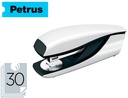 [623591] GRAPADORA PETRUS 635 WOW BLANCA METALIZADA CAPACIDAD 30 HOJAS