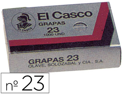 GRAPAS EL CASCO 23 -CAJA DE 1000