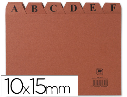INDICE FICHERO CARTON Nº3 100X150 MM