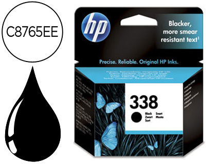 INK-JET HP DJ 6540 6620 5740 5 745 6840 6540 PHOTOSMART 2575 2710 8150 8450 OFFICEJET 7310 7410 6210 PSC1510 N.338 NEGRA