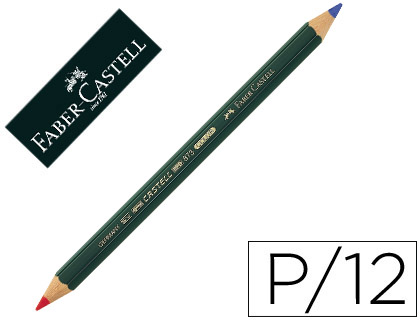 LAPICES BICOLOR FABER CASTELL GOLDFABER ROJO/AZUL UNIDAD