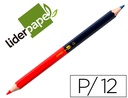 [LC06] LAPICES BICOLOR LIDERPAPEL JUMBO ROJO/AZUL