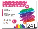 [BD03] LAPICES CERA SEMI BLANDA LIDER PAPEL CAJA DE 24 UNIDADES COLORES SURTIDOS