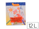 [912] LAPICES CERA JOVI HEXAGONAL CAJA DE 12 UNIDADES COLORES SURTIDOS