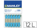 [MNC04602] LAPICES CERA MANLEY UNICOLOR AZUL CELESTE N.17 CAJA DE 12 UNIDADES