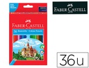 [120136] LAPICES DE COLORES FABER CASTELL HEXAGONAL MADERA REFORESTADA CAJA DE 36 UNIDADES COLORES SURTIDOS