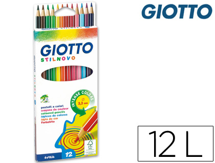LAPICES DE COLORES GIOTTO STILNOVO 12 COLORES UNIDAD