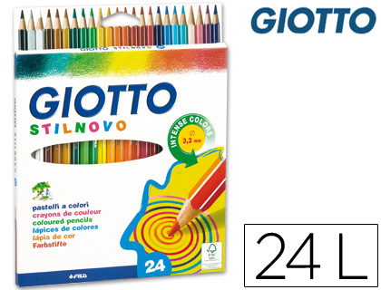 LAPICES DE COLORES GIOTTO STILNOVO 24 COLORES UNIDAD