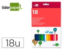 [LC03] LAPICES DE COLORES LIDERPAPEL CAJA DE 18 UNIDADES COLORES SURTIDOS