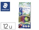 [187 C12 (127NC12)] LAPICES DE COLORES STAEDTLER NORIS COLOUR SLIM TRIANGULAR CAJA DE 12 COLORES SURTIDOS