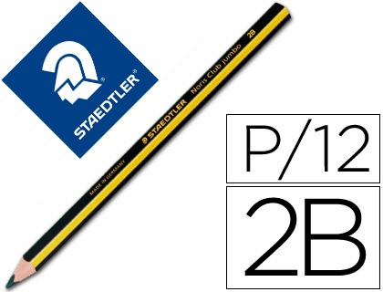 LAPICES DE GRAFITO STAEDTLER TRIPLUS JUMBO HB UNIDAD