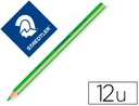 [128 64-5] LAPICES FLUORESCENTE STAEDTLER TRIANGULAR TOP STAR VERDE CAJA DE 12 UNIDADES