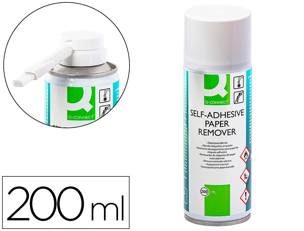 LIMPIADOR DE PEGAMENTO Q-CONNECT PARA ETIQUETA ADHESIVA BOTE DE 200 ML