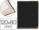 [9030] LISTIN TELEFONICO Q-CONNECT TAPA FLEXIBLE CON CANTONERA DORADA 120X80 MM