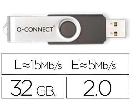 MEMORIA USB Q-CONNECT FLASH 32 GB 2.0