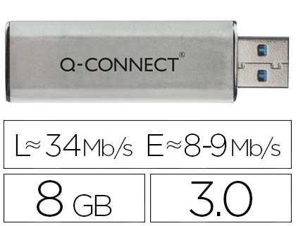 MEMORIA USB Q-CONNECT FLASH 8 GB 3.0