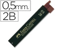 [120502] MINAS FABER GRAFITO 9065 0,5 MM 2B ESTUCHE DE 12 MINAS