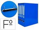[MD41] MODULO LIDERPAPEL 4 ARCHIVADORES FOLIO 2 ANILLAS MIXTAS 25MM AZUL