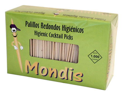PALILLO DE DIENTES ENFUNDADO EN CELOFAN CAJA DE 1000 UNIDADES