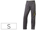 [M6PANGRPT] PANTALON DE TRABAJO DELTAPLUS CINTURA AJUSTABLE 5 BOLSILLOS COLOR GRIS VERDE TALLA S