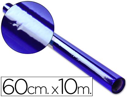 PAPEL CELOFAN LIDERPAPEL ROLLO AZUL 0,60 X 10 MT