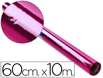 PAPEL CELOFAN LIDERPAPEL ROLLO ROSA 0,60 X 10 MT
