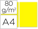 [PC48] PAPEL COLOR LIDERPAPEL A4 80G/M2 AMARILLO PAQUETE DE 100