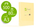 [KF18002] PAPEL COLOR Q-CONNECT DIN A3 80GR CHAMPAGNE PAQUETE DE 500 HOJAS