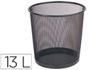 [KF00873] PAPELERA METALICA Q-CONNECT REJILLA NEGRA 265X285 MM