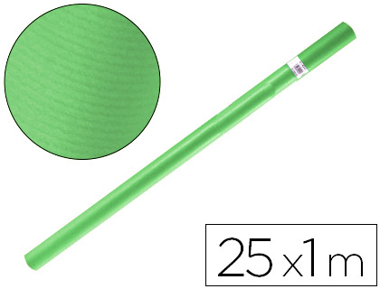 PAPEL KRAFT LIDERPAPEL VERDE ROLLO 25X1 MT