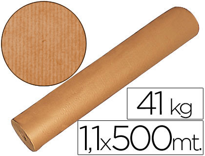 PAPEL KRAFT MARRON 1,10 MT X 500 MTS ESPECIAL PARA EMBALAJE