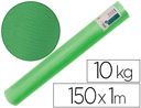 [PK63] PAPEL KRAFT VERJURADO LIDERPAPEL VERDE ANCHO 1 MT LONGITUD 150 MT GRAMAJE 65 GR PESO 10 KG