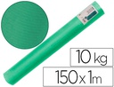 [PK64] PAPEL KRAFT VERJURADO LIDERPAPEL VERDE MUSGO ANCHO 1 MT LONGITUD 150 MT GRAMAJE 65 GR PESO 10 KG