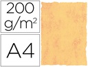 [2602] PAPEL PERGAMINO DIN A4 200 GR COLOR MARMOL AMARILLO PAQUETE DE 25 HOJAS