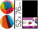 [SE21] PAPEL SEDA LIDERPAPEL NEGRO 52X76 CM 18 GR PAQUETE DE 25 HOJAS