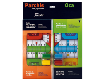PARCHIS CON OCA TABLERO PEQUEÑO 42,5X33X4,45 CM