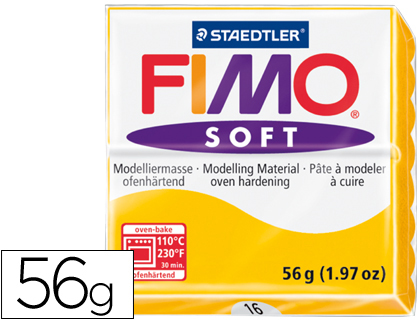 PASTA STAEDTLER FIMO SOFT 56 GR COLOR AMARILLO