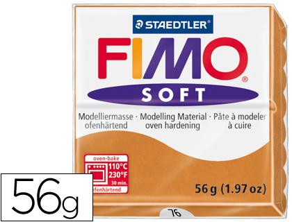 PASTA STAEDTLER FIMO SOFT 57 GR COLOR COGÑAC