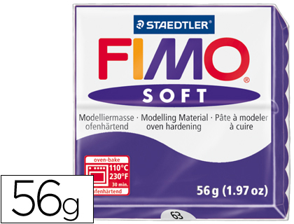 PASTA STAEDTLER FIMO SOFT 57 GR COLOR VIOLETA OSCURO
