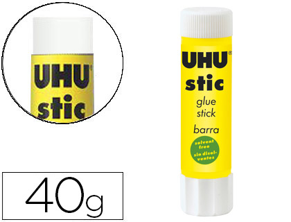 PEGAMENTO UHU BARRA 40 GR UNIDAD