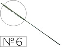 [6/13 MACA] PELOS DE SEGUETA MADERA Nº6 CAJA DE 144 UNIDADES