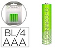[KF00488] PILA Q-CONNECT ALCALINA AAA BLISTER CON 4 UNIDADES