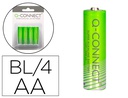 [KF00489] PILA Q-CONNECT ALCALINA AA BLISTER CON 4 UNIDADES