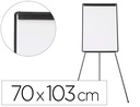 [KF04173] PIZARRA BLANCA Q-CONNECT CON TRIPODE 100X70 CM PARA CONVENCIONES SUPERFICIE LAMINADA MARCO NEGRO