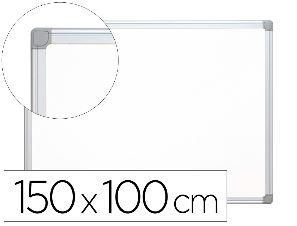 PIZARRA BLANCA Q-CONNECT LAMINADA MARCO DE ALUMINIO 150X100 CM