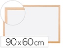 [KF03573] PIZARRA BLANCA Q-CONNECT LAMINADA MARCO DE MADERA 90X60 CM